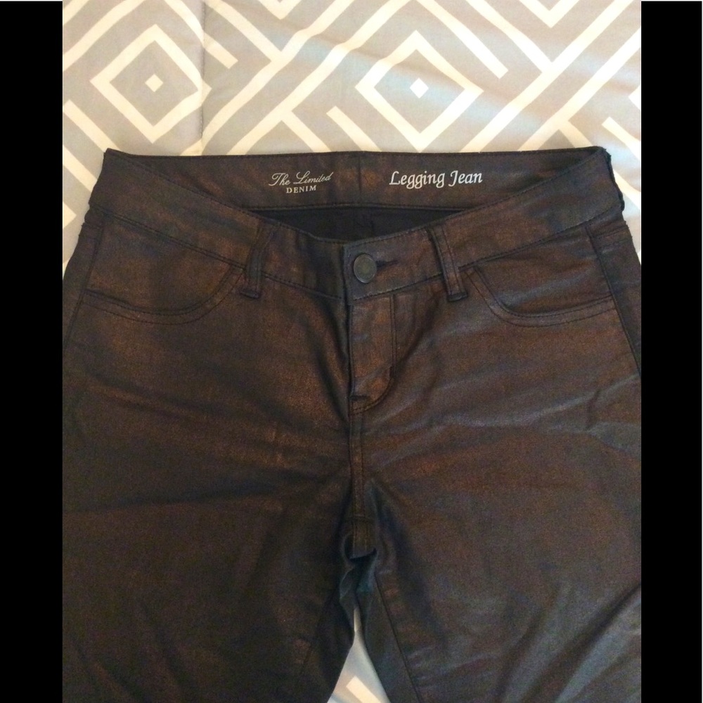 Dark bronze coated jeans + gift
